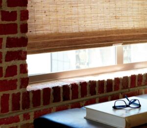 provenance woven wood shades in grass