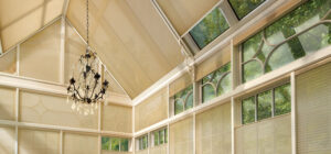 skylight shades in Omaha sunroom