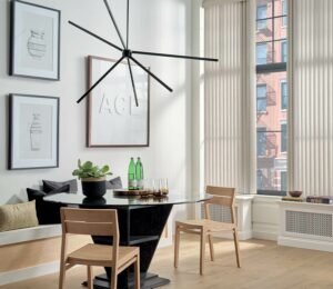 vertical blinds on tall windows in Omaha