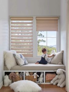 cordless shades for safety in Kids' rooms